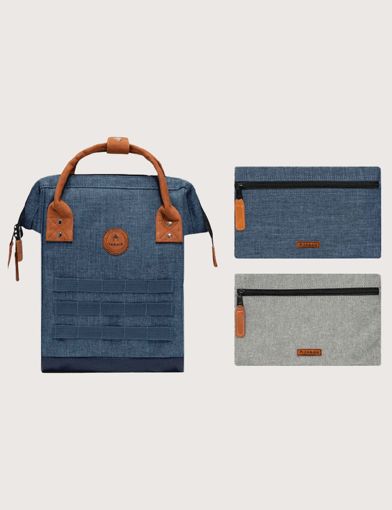 CABAIA SAC À DOS ADVENTURER MINI PARIS + 2 POCHETTES