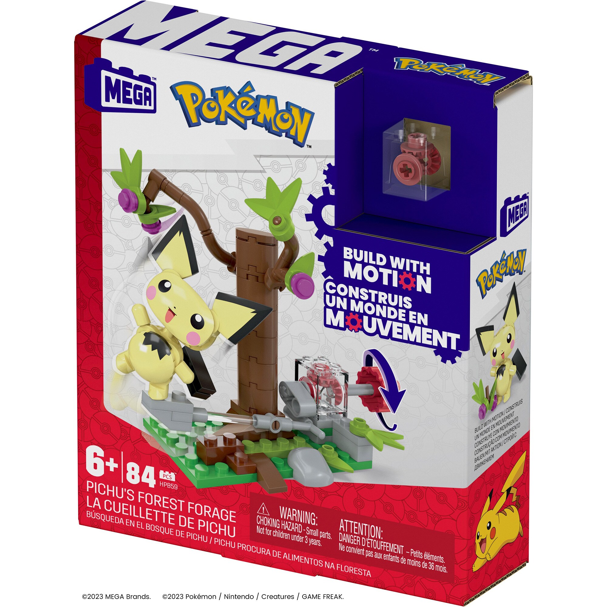Mattel Konstruktionsspielzeug MEGA Pokémon Pichus Wald-Futtersuche