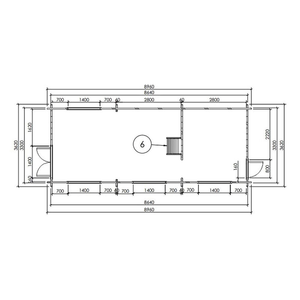 HYTTE JM STUGOR MANSARD TRETYKKELSE 90MM 30M²