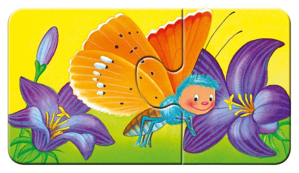 Puzzle Tiere im Garten 9x2-teilig