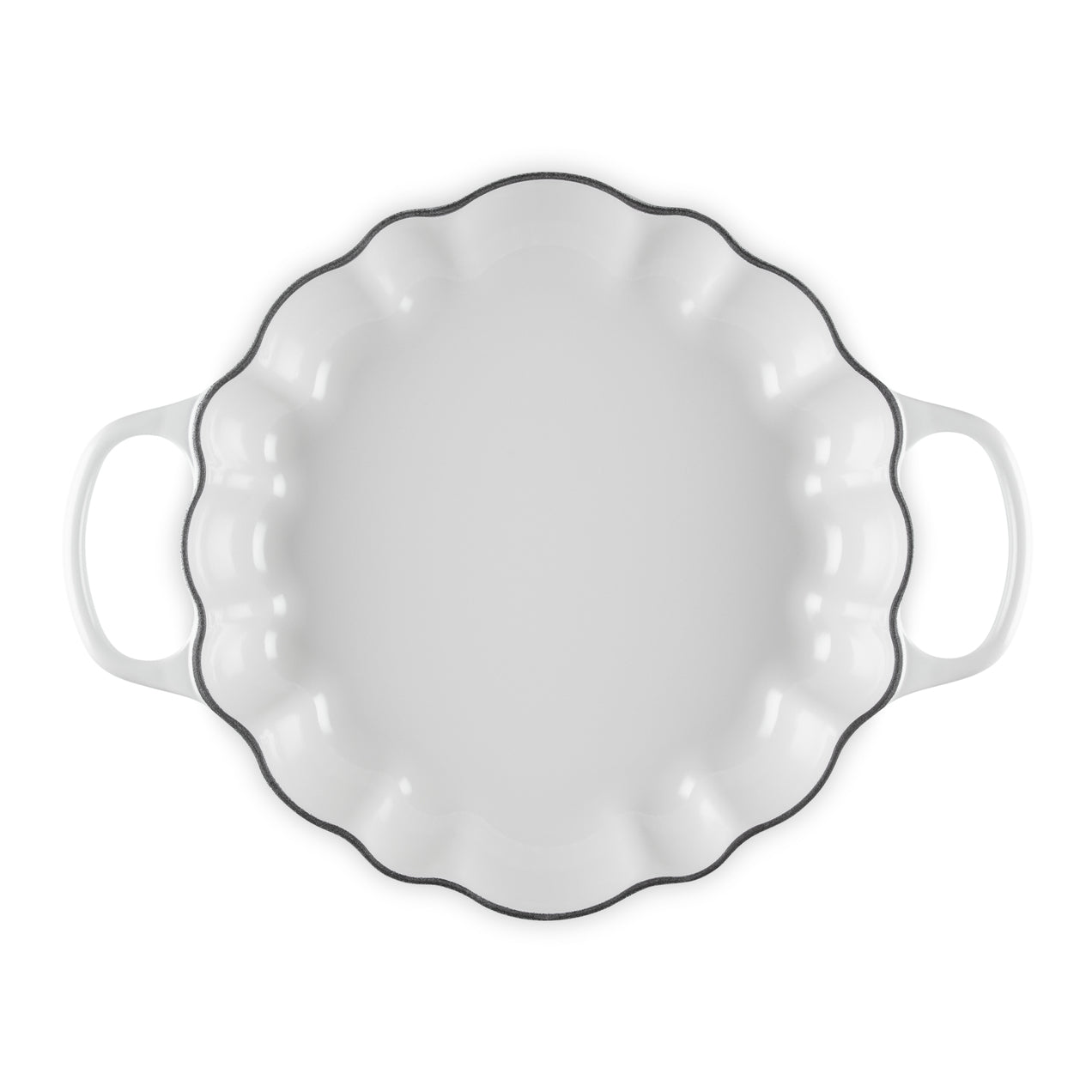 Le Creuset Campagnard Pompoen Braad/Stoofpan Ã 28 cm - Wit