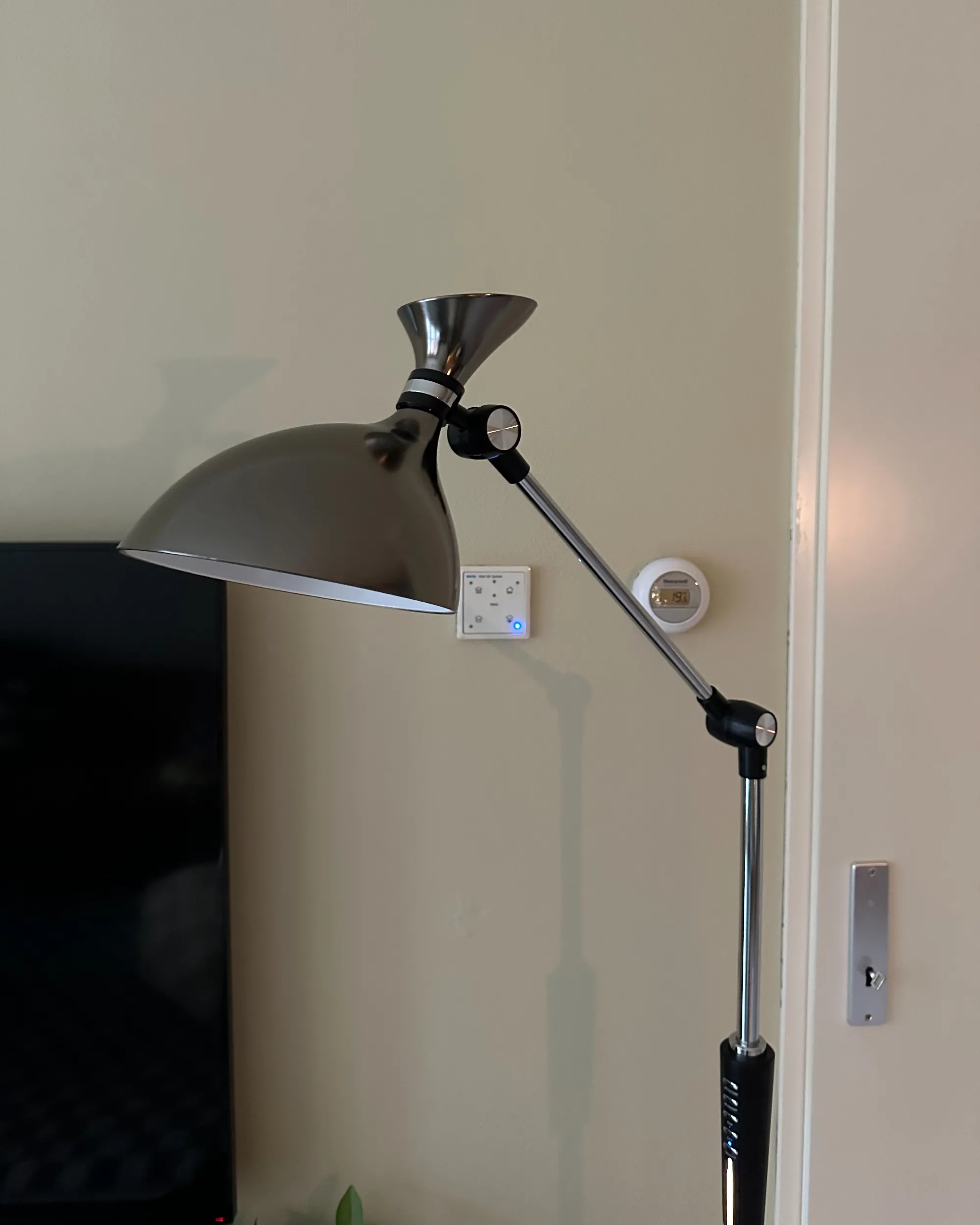 LED staande lamp ANDROMEDA met dimmer Metaal Zilver