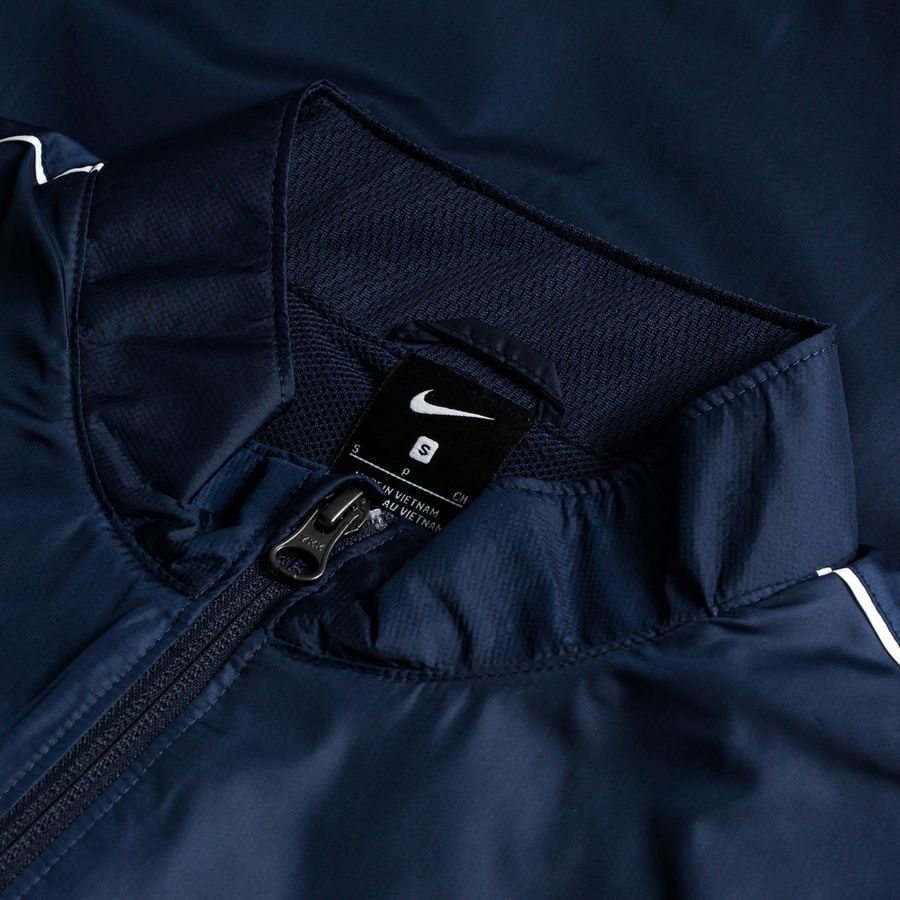 Crécy FC Veste de Pluie Imperméable Park 20 - Bleu Foncé/Blanc