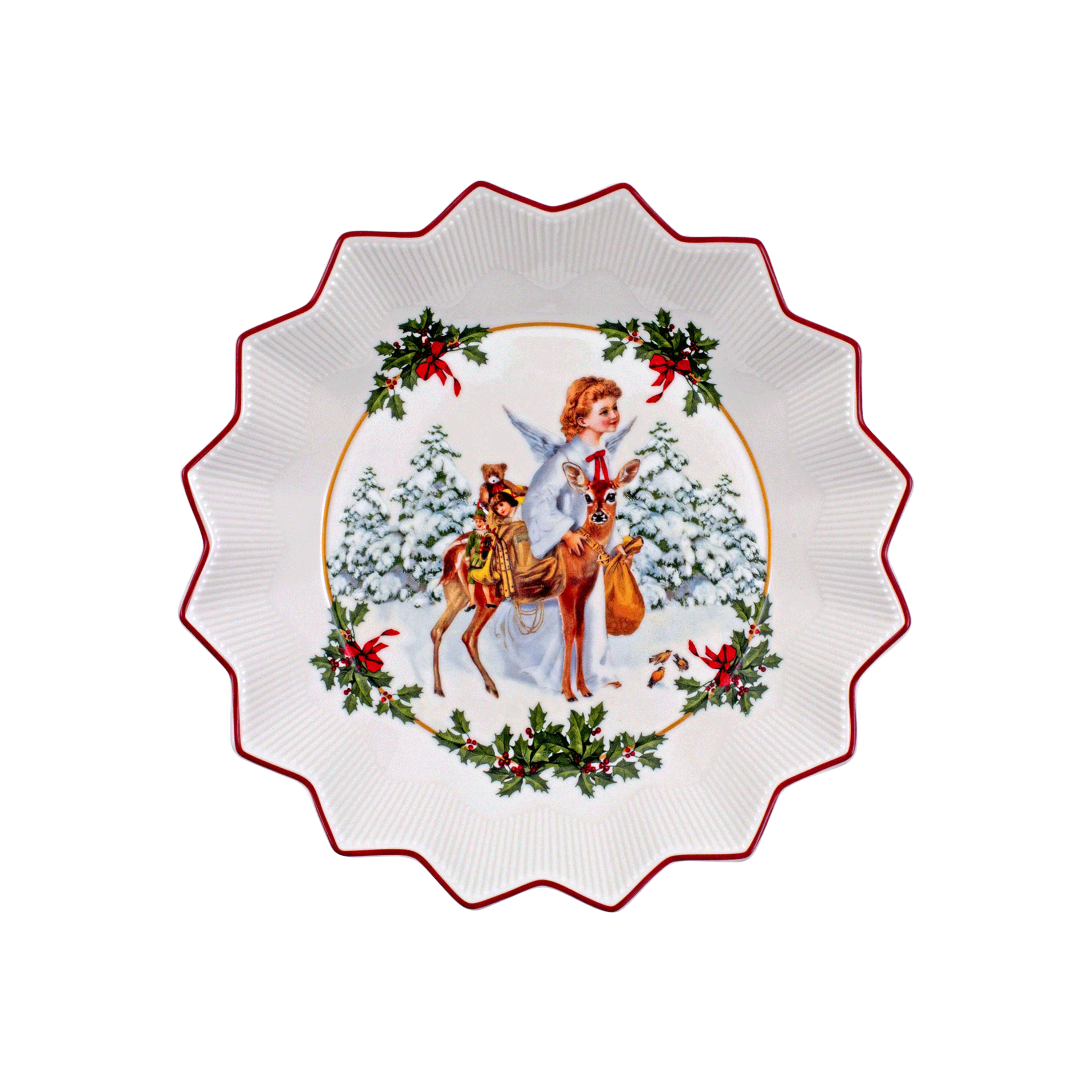 Toy's Fantasy Serving tray Red, '', Premium Porcelain