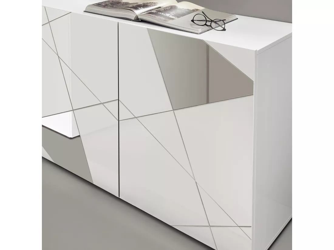Meuble TV FLAMINIA blanc