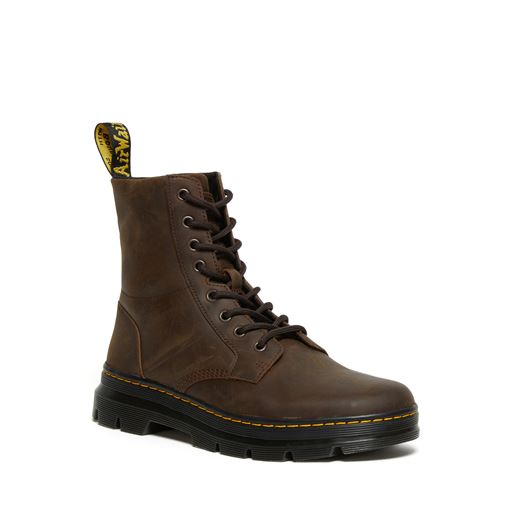 Dr. Martens Combs Crazy Horse Casual Støvler, Brown Crazy Horse, 45