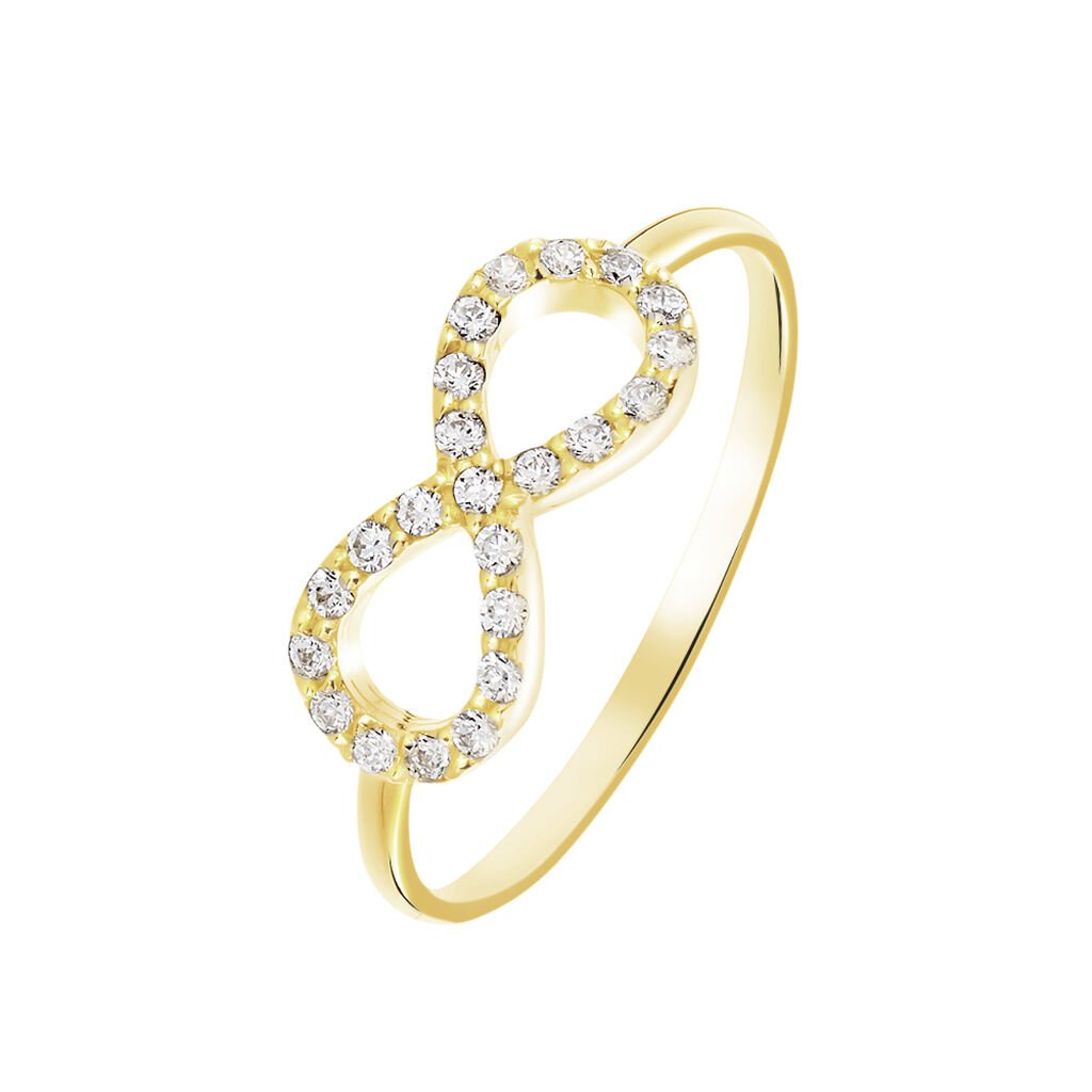 Bague Klothilda Or Jaune Oxyde De Zirconium