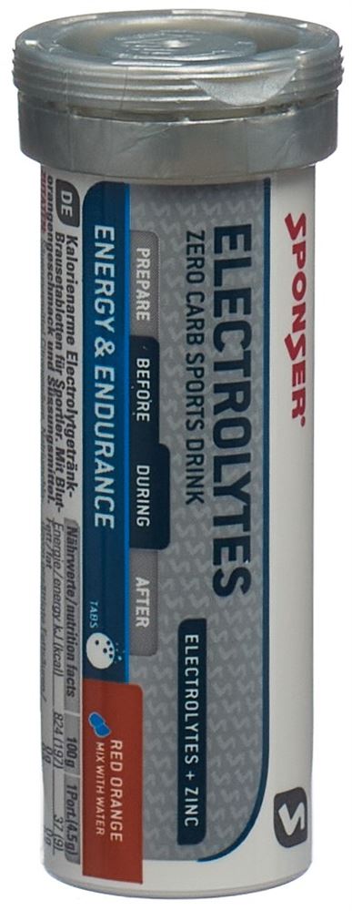 SPONSER Electrolytes Tabs Red Orange Ds 10 Stk
