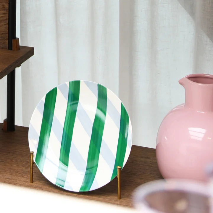 &klevering - Bliss Teller, Ø 27 cm, grün (2er-Set)
