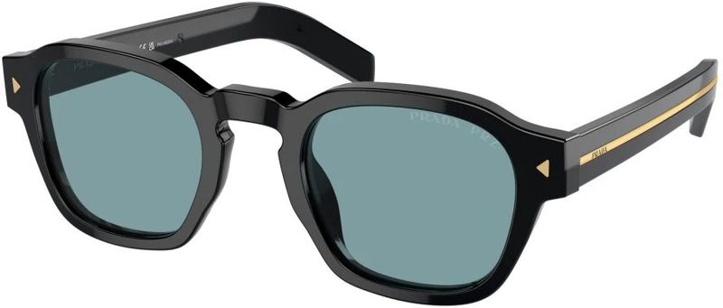 Prada - PR A16S - Zonnebril - Zwart - Acetaat - Gepolariseerd