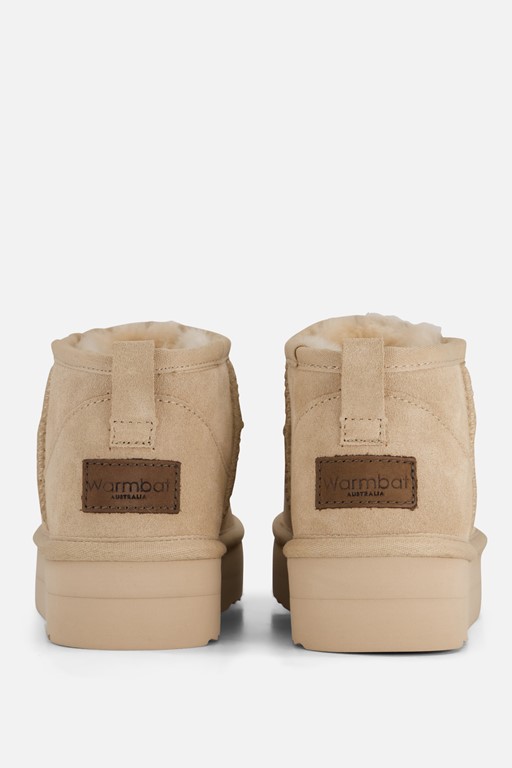 Warmbat Durack Gevoerde boots beige Suede