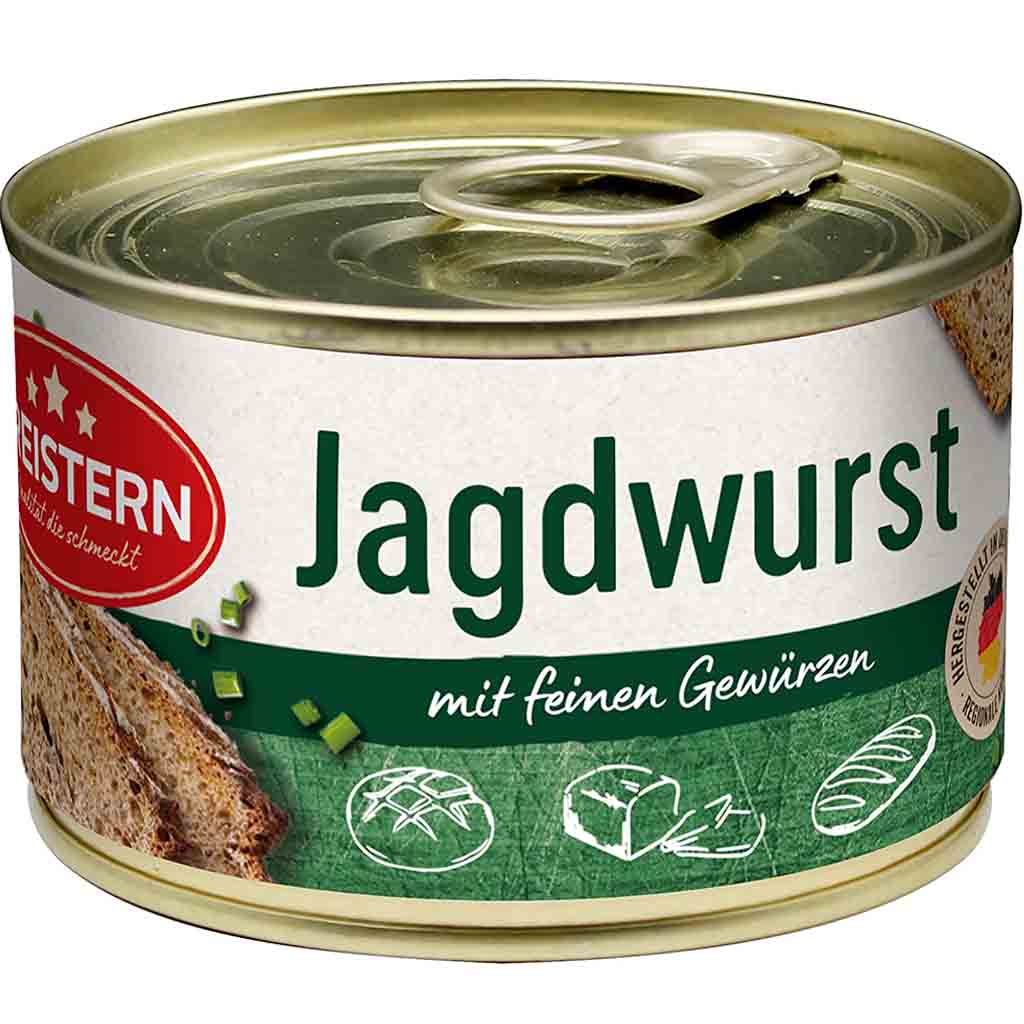 Dreistern Dosenwurst Jagdwurst 160g MHD:7.10.27