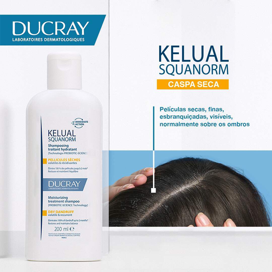 Kelual-Squanorm Champô Caspa Seca - 200ml