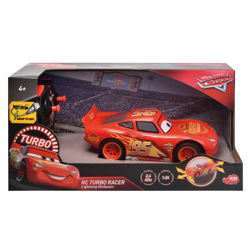 VOITURE RADIO COMMANDEE 1\/24 MC QUEEN - CARS 3