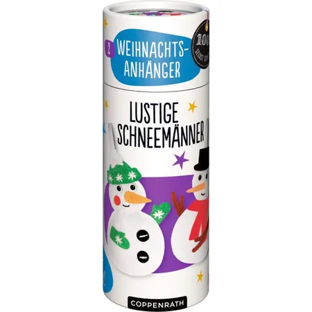Coppenrath Näh-Set: 2 Weihnachtsanhänger Lustige Schneemänner