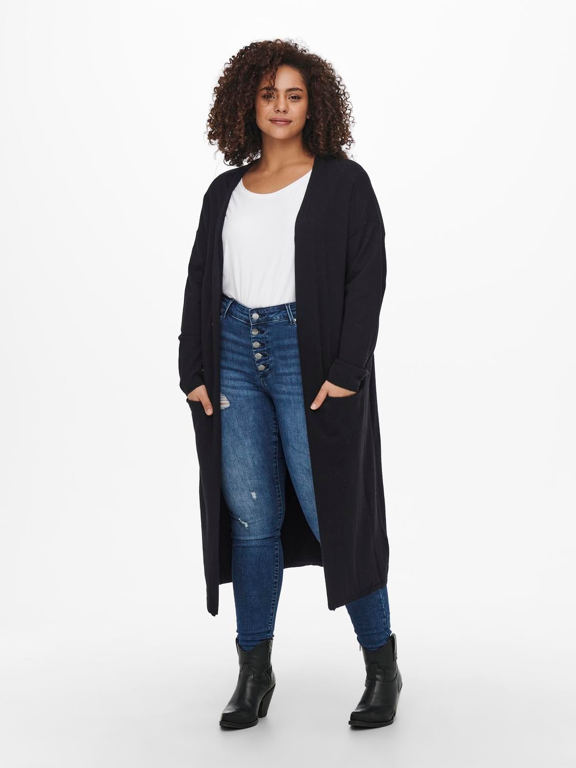 CARNEW Strickjacke Black