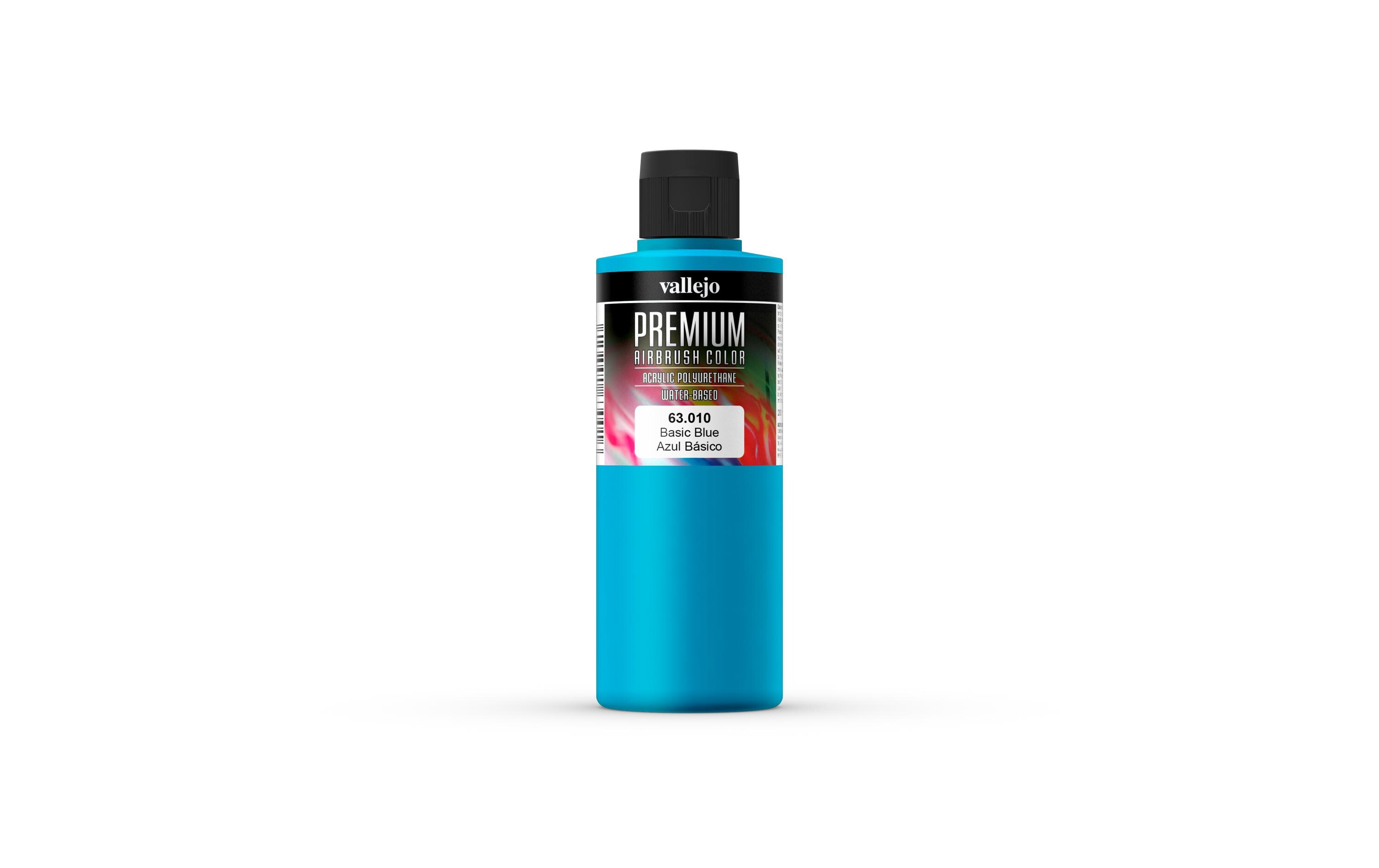 Airbrushfarbe Premium, Basic Blau, 200 mlPremium Airbrush Farbe zum Lackieren von Lexan, Polycarbonat, Glasfaser, Metall und Polyethylene
