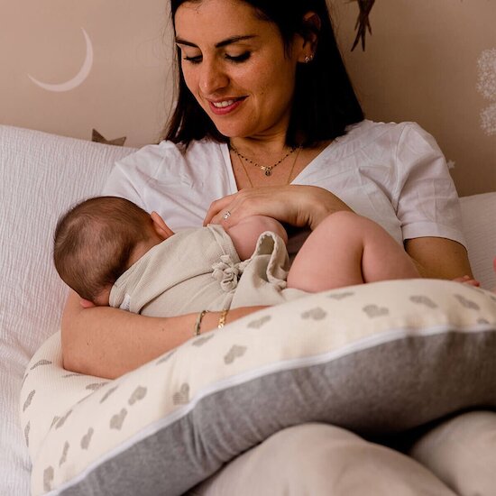 Coussin de Maternité Multirelax   jersey Cœur / Gris        de               Candide