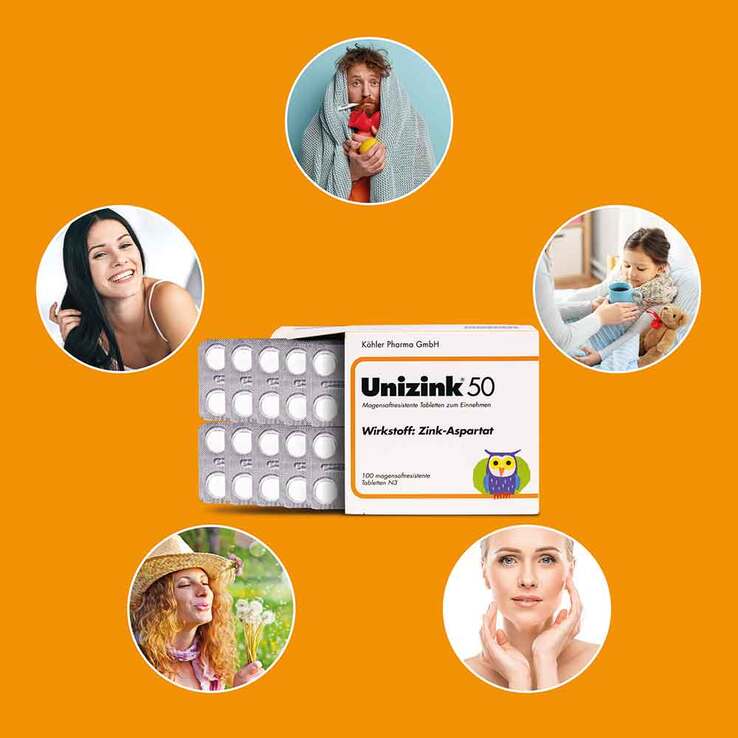 Unizink 50 Tabletten, 2x100 St