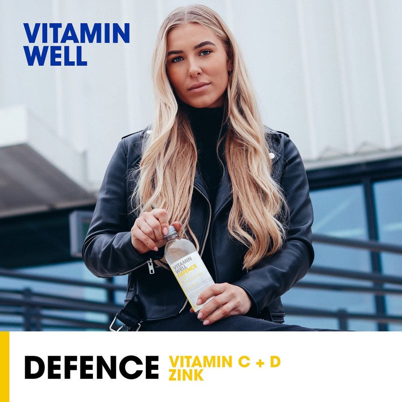 Eau vitaminée Vitamin Well Defence Citron et fleurs de sureau 50 cl - 24 bouteilles