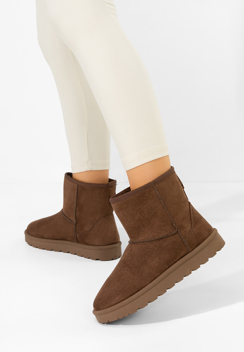 Bottines doublées femme brunes Patty