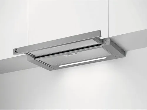 Electrolux 600 LFP616X - Hætte - teleskopisk - bredde: 59.8 cm - dybde: 30 cm - udtrækning og recirkulation (-) - grå