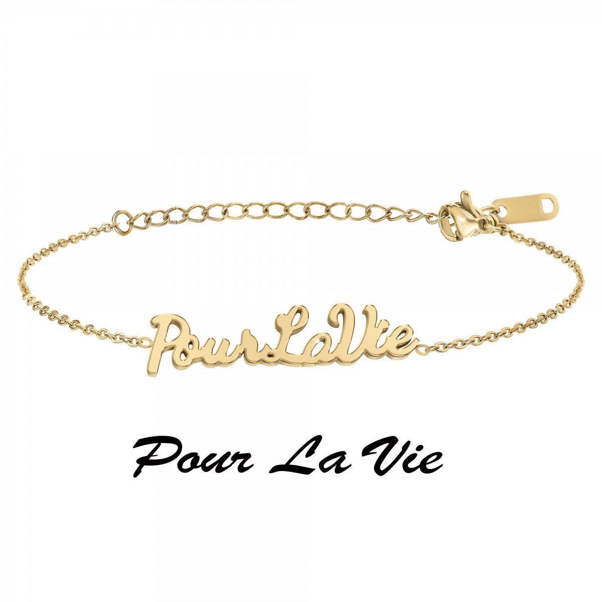 Pour la vie - Bracelet à message
