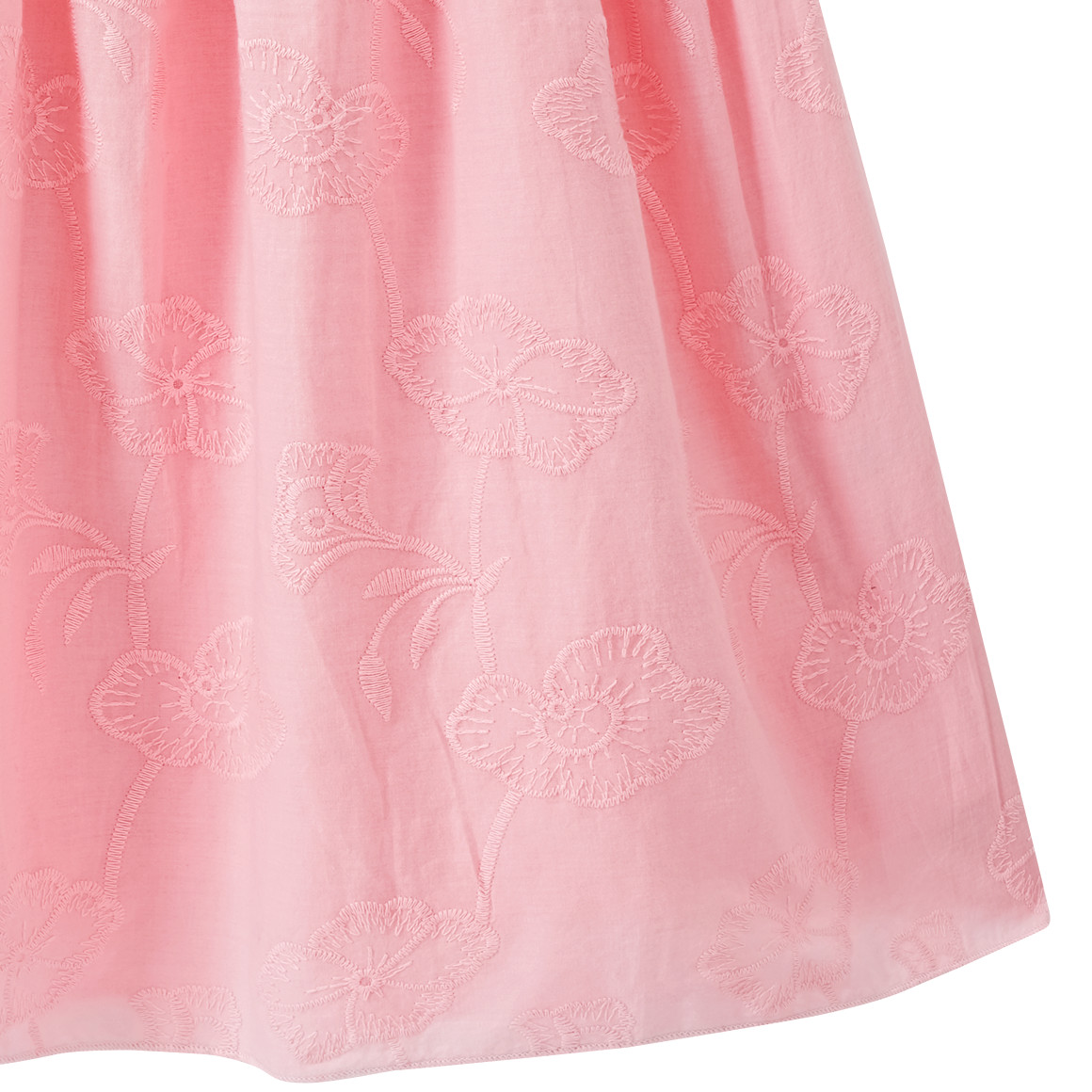 Festliches Mädchen Kleid mit Stickerei rosa