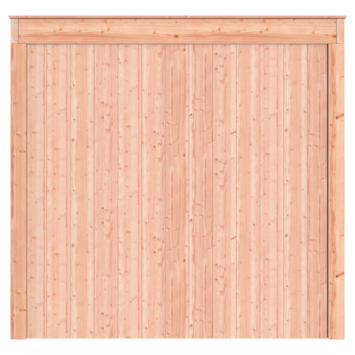 Tuinhuis met overkapping Douglas hout onbehandeld 545 x 255 cm