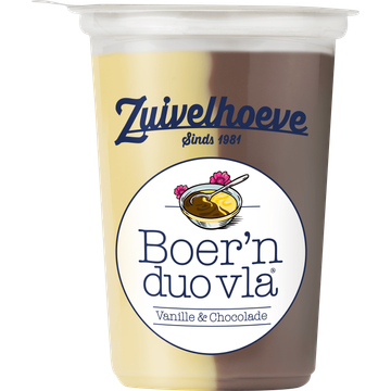 Zuivelhoeve Boer'n Duo Vla® Vanille Choco 450 g
