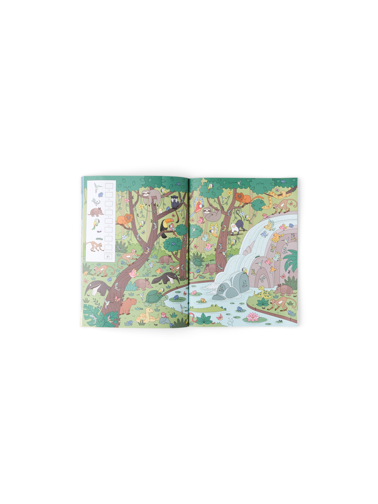 Se, find og tæl-bog | Papir. 24 x 32 cm. 32 sider. | Multi