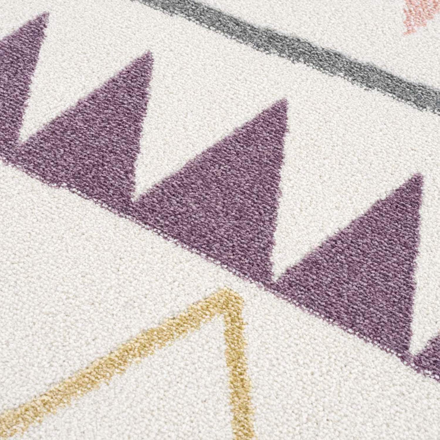 Carpet City Kinderteppich »Anime9382« rechteckig 11 mm Höhe Spielteppich, Zickzack, Weicher Flor, Pflegeleicht, Kinderzimmer