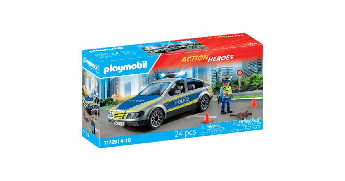 PLAYMOBILAction Heroes - Politie patrouilleauto Constructiespeelgoed  (71729)