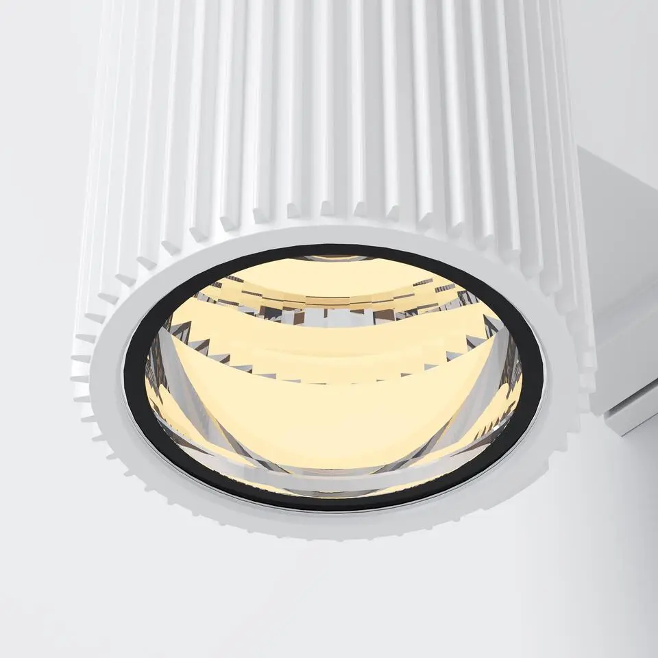 Maytoni Outdoor - Wandlamp Rando - Wit - Ø9,5