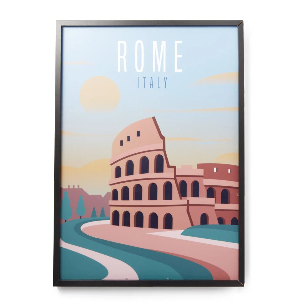 Cadre en bois affiche Rome 50x70cm