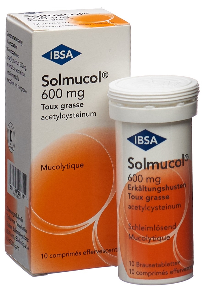 SOLMUCOL Erkältungshusten Brausetabl 600 mg Ds 10 Stk