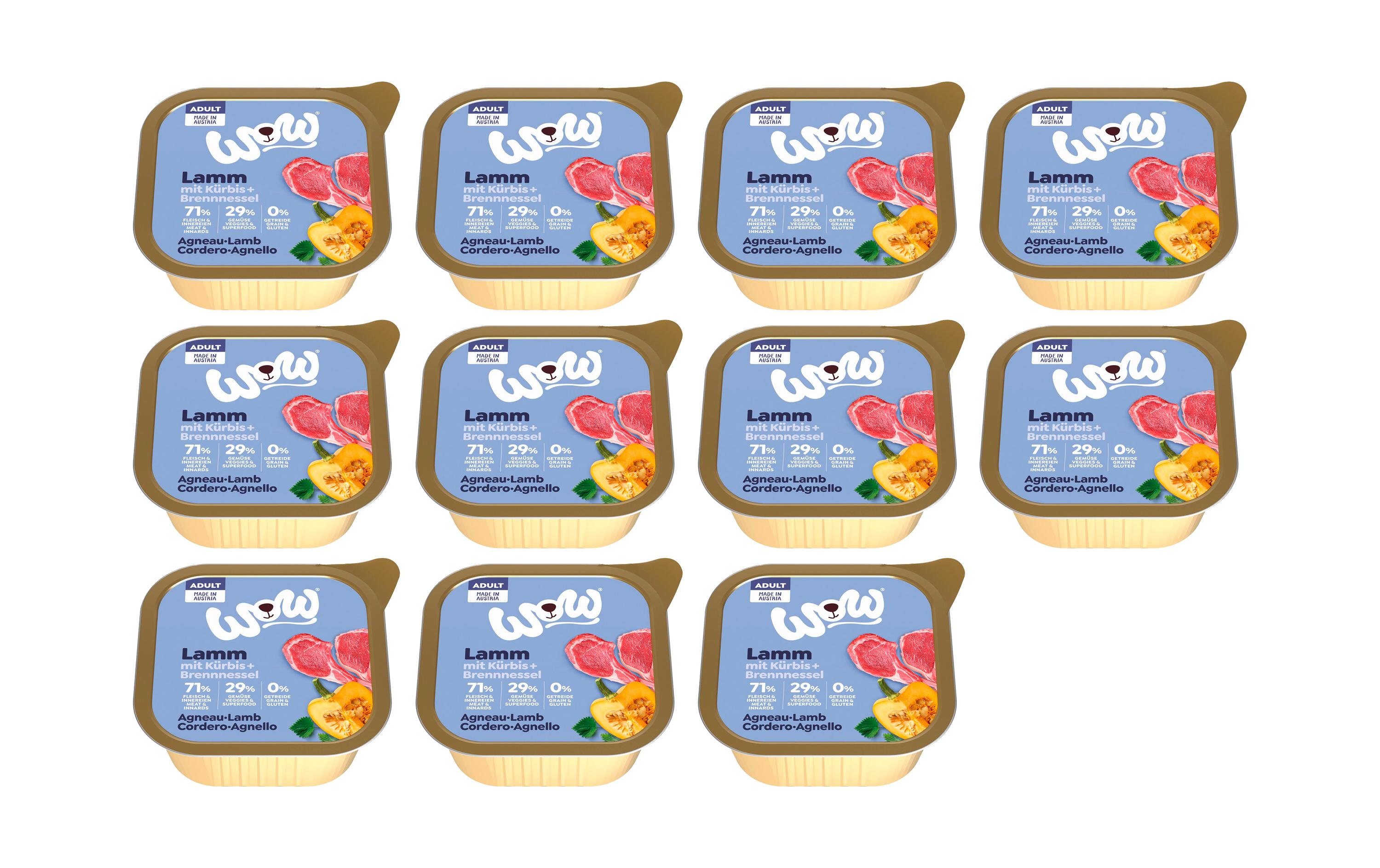 Nassfutter Adult Lamm Schale, 11 x 150 gAlleinfuttermittel für ausgewachsene Hunde