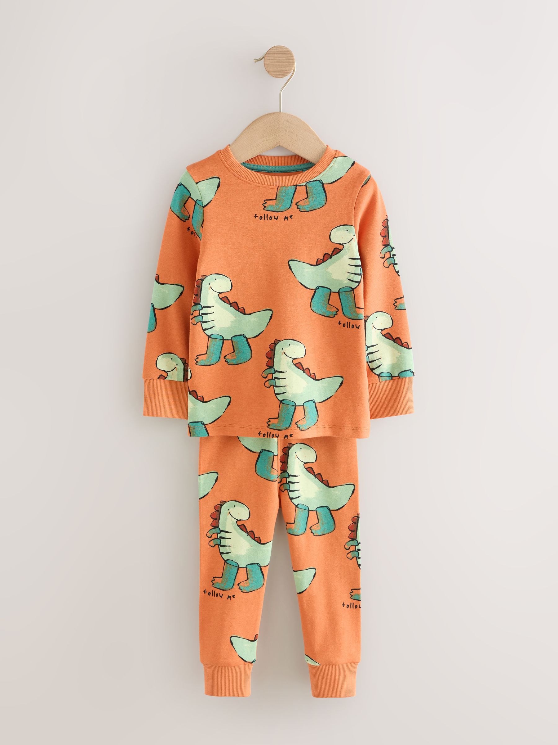 Meerkleurig met dinosaurussen - Verpakking van 3 knusse pyjama's (9 mnd-10 jr)