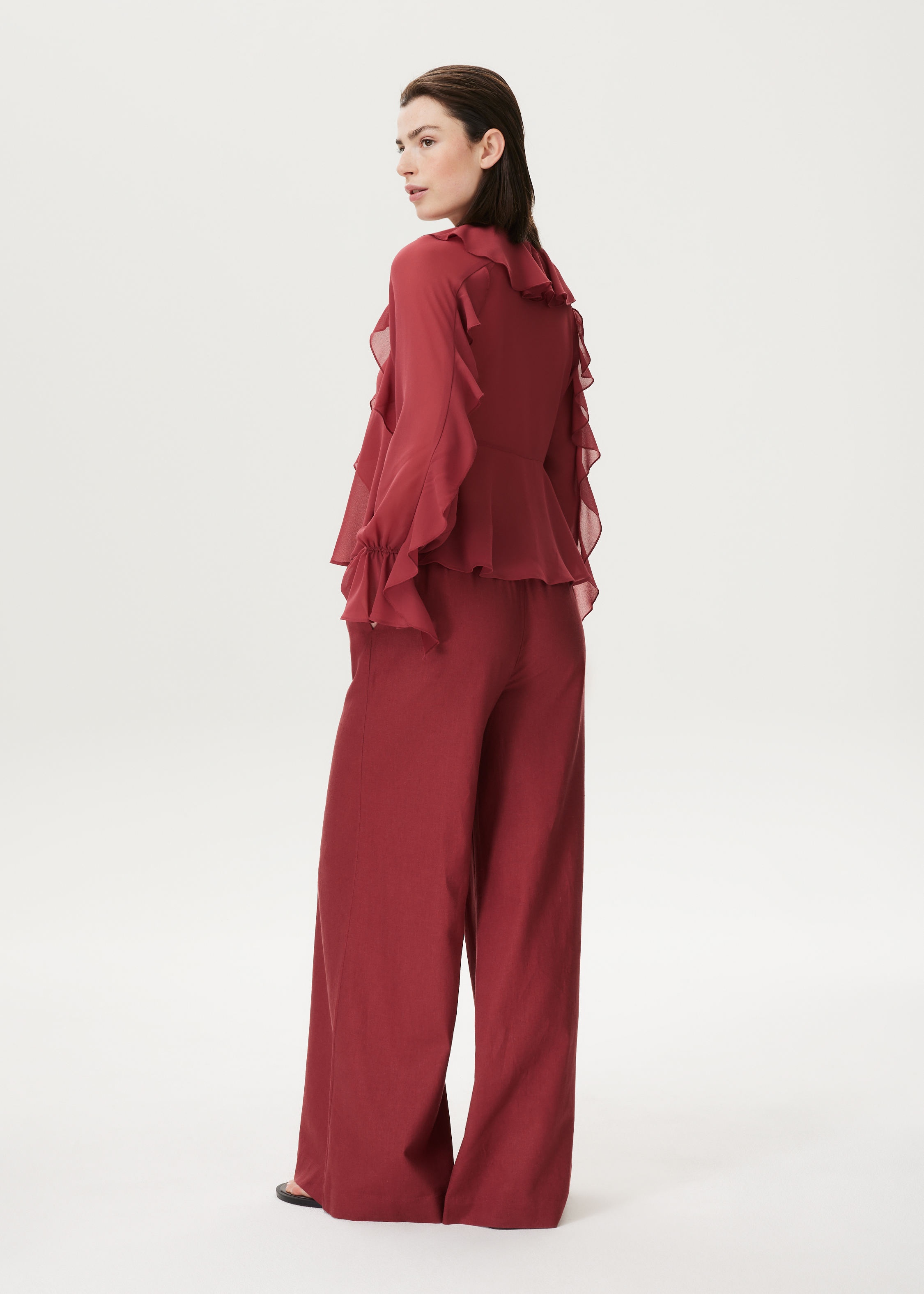 Blouse met ruffles