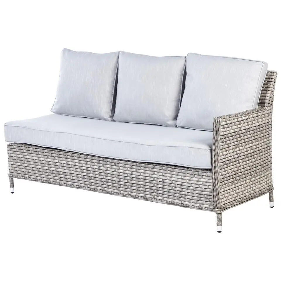 LACONA - Loungeset 9-zits - Grijs - Kunstrotan
