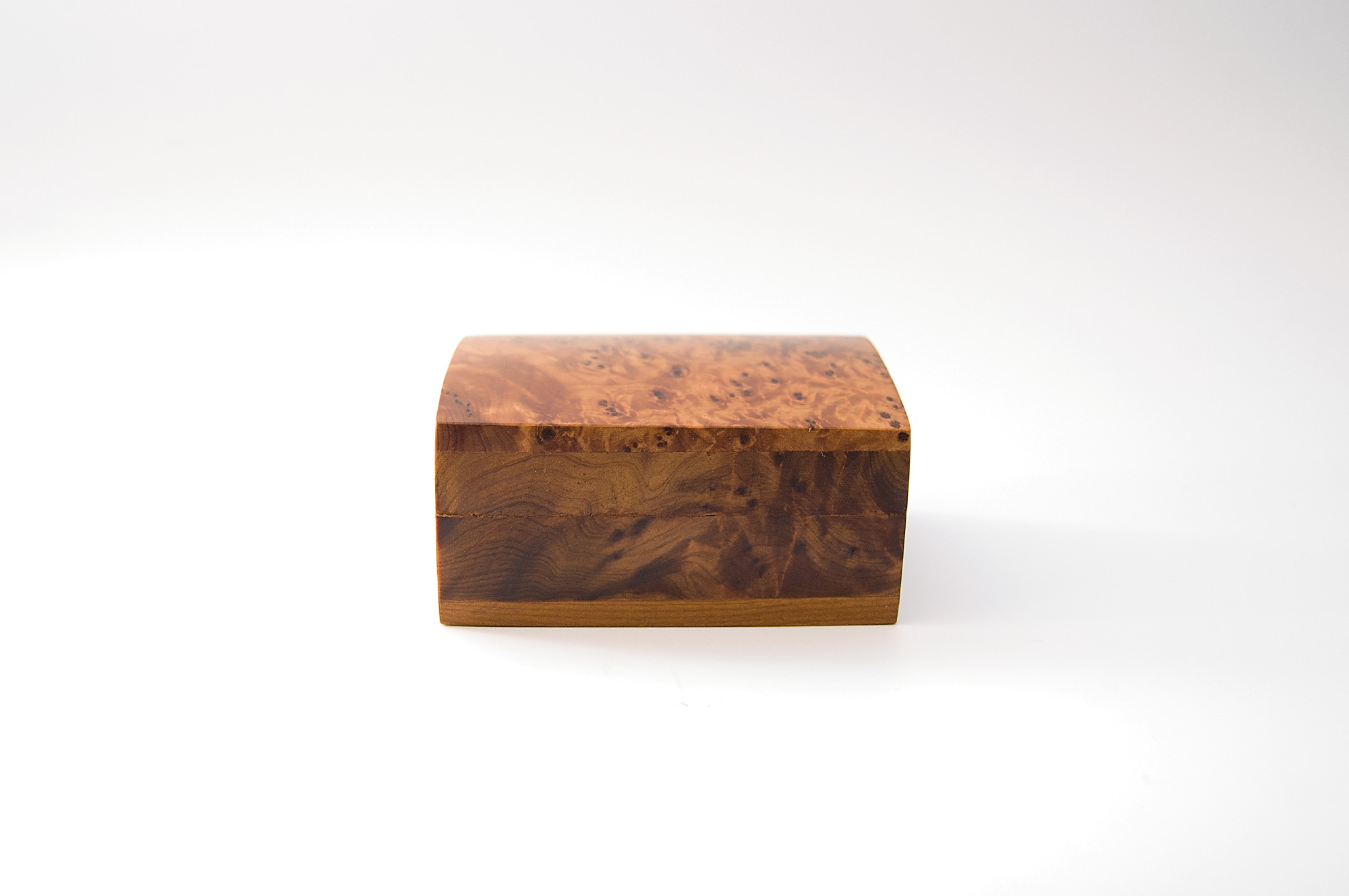 Thuja Box, braun, T 9 cm, B 6 cm, H 4 cm von fischer's lagerhaus