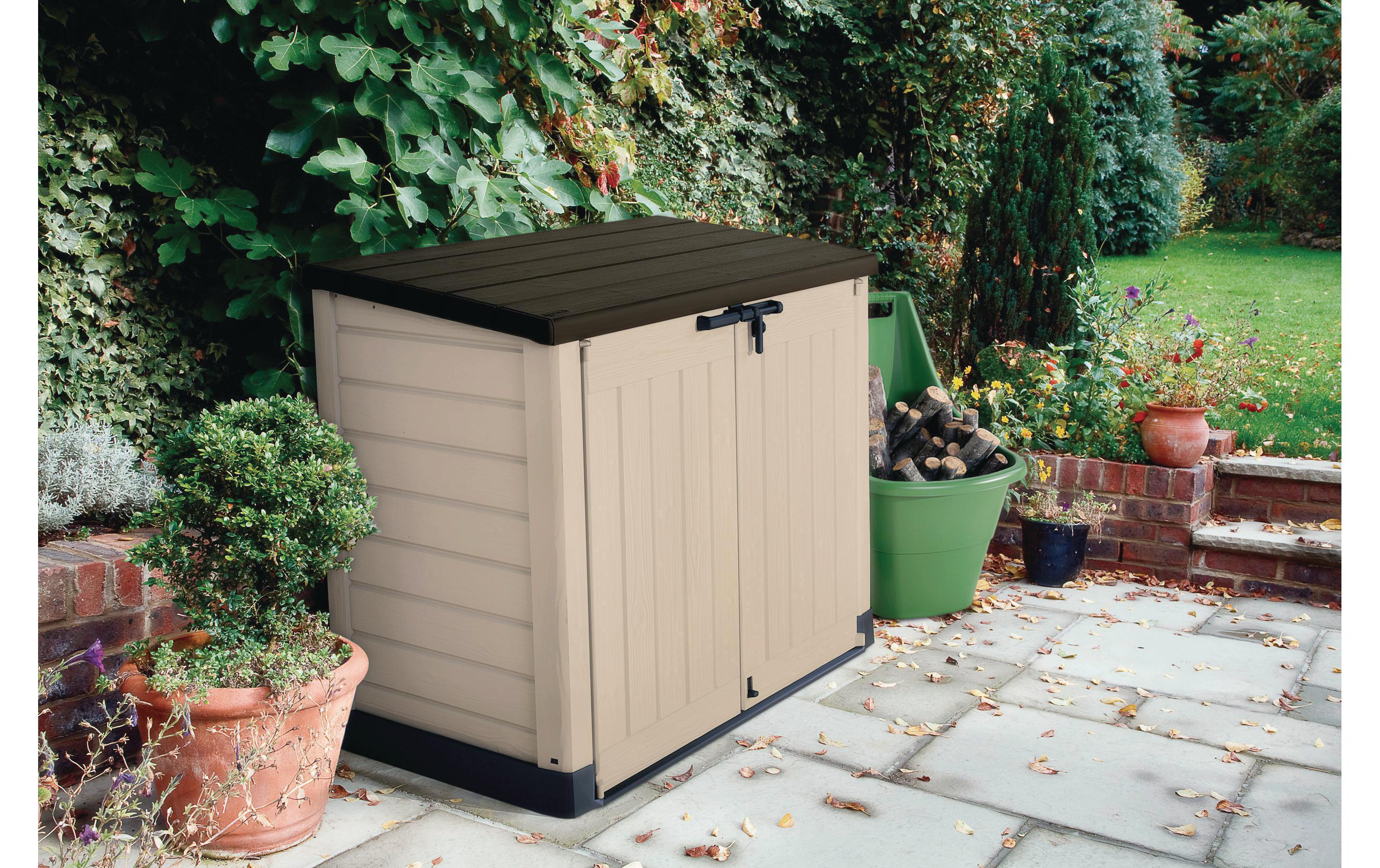 Gartenschrank KST Store It Out MAX Beige/Braun<br>Aufbewahrungsschrank