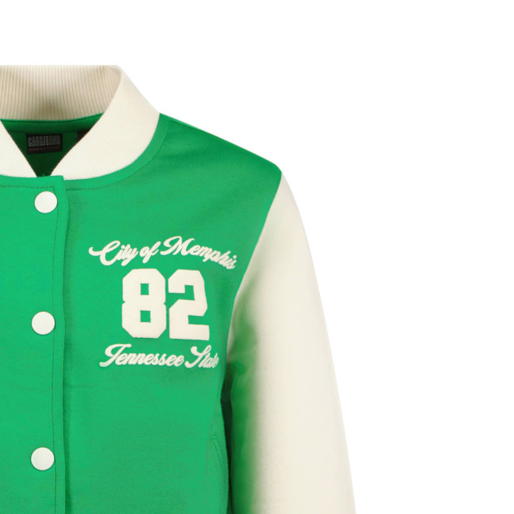 Cars sweatvest YANIQI felgroen/offwhite