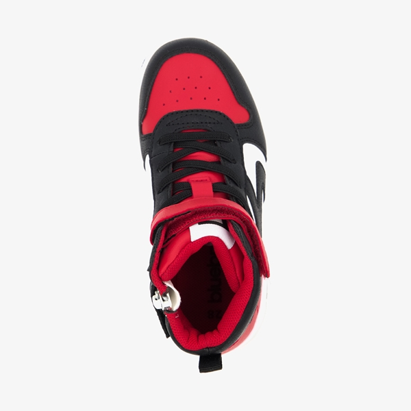 Blue Box hoge jongens sneakers zwart/rood