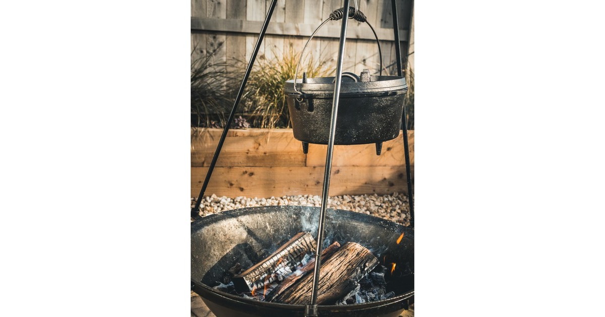 The WindmillDutch Oven 4,5 qt kookpan  (Zwart, Ø 25.5 cm | 3.8 liter)