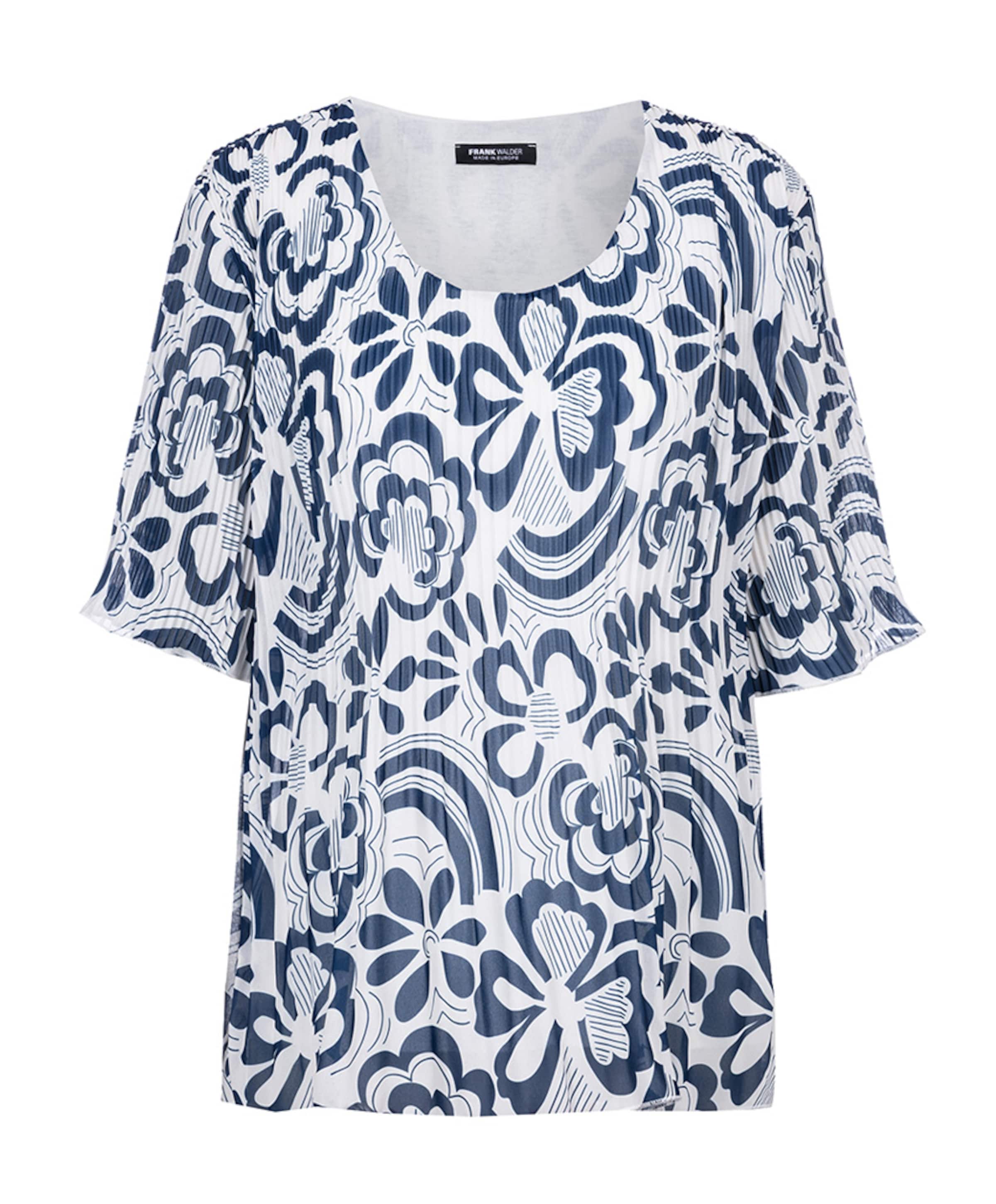 Frank Walder Dames blouse blauw