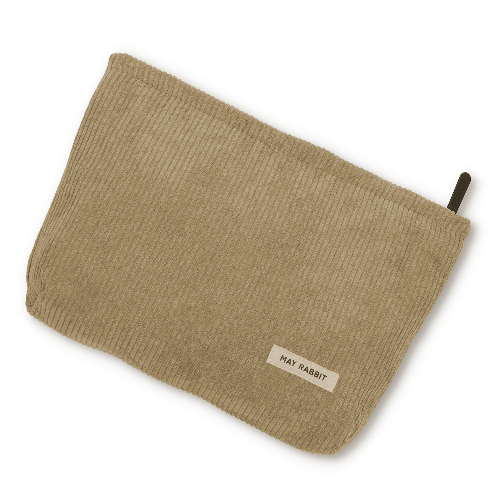 (26x22x5cm) Kosmetik Make Up Tasche Necessaire Organizer Bag Riffel Design - Beige