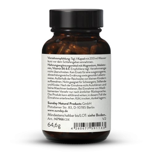Sunday Natural Products  Melatonin plus MagnesiumMelosleep Direct & Long Release
