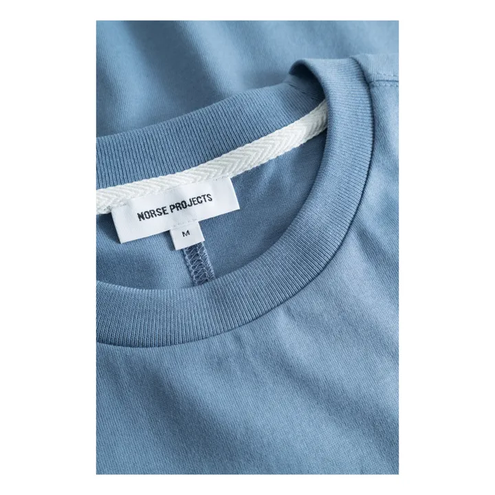 Norse Projects T-shirt Johannes N Logo Coton Bio | Bleu ciel