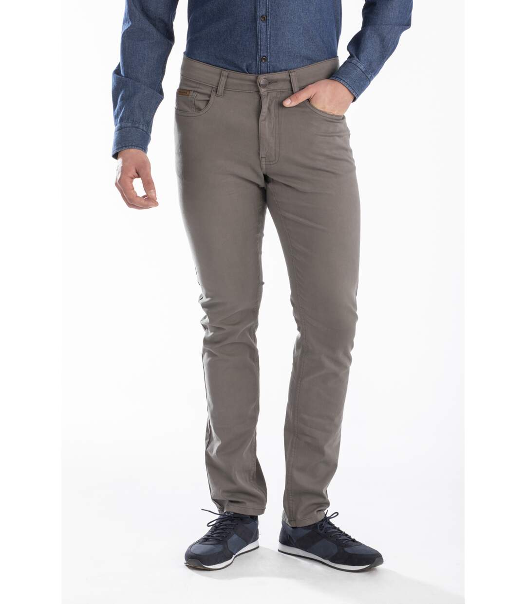 Jeans RL80 Fibreflex® couleur coupe droite ajustée PETER ROUGE